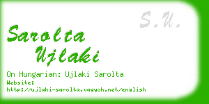 sarolta ujlaki business card